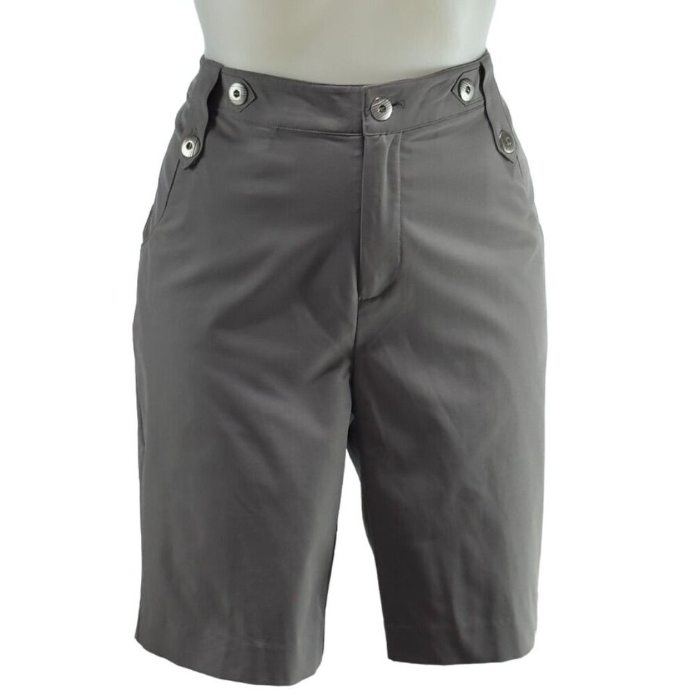 TEHAMA Women's Gray Golf Shorts Comfortable Polyester Blend Size 6